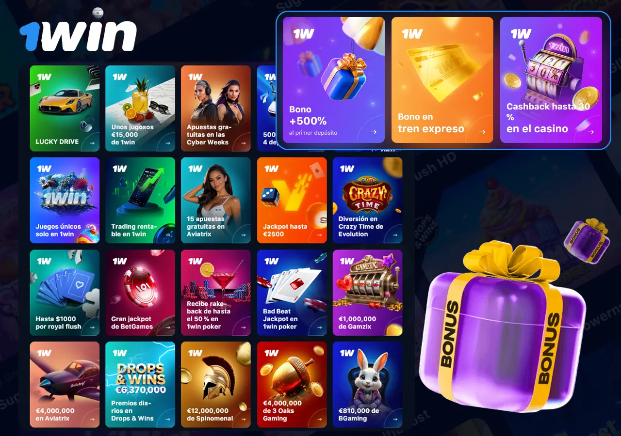 Bonos y promociones de 1Win Argentina