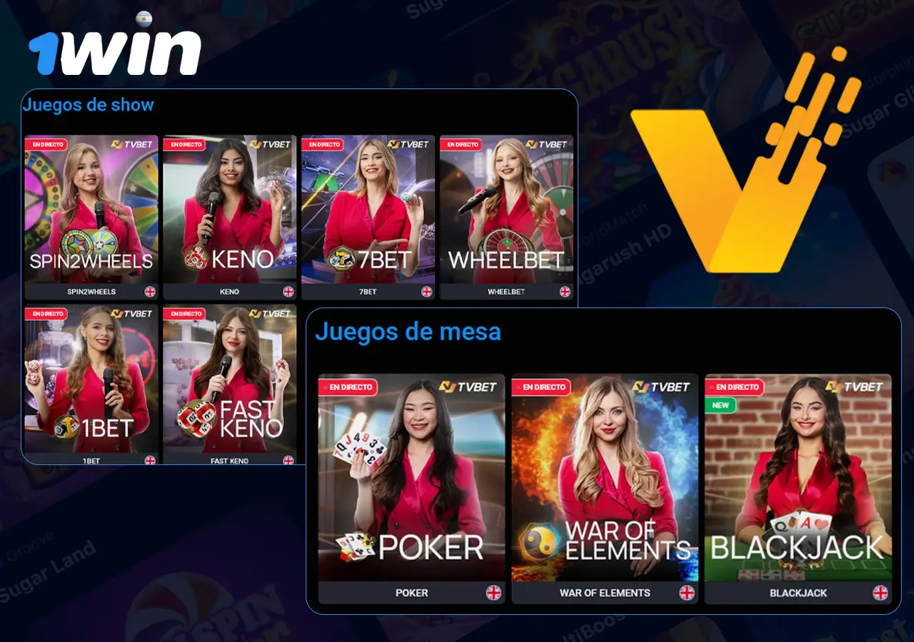 Juegos de TV en 1Win