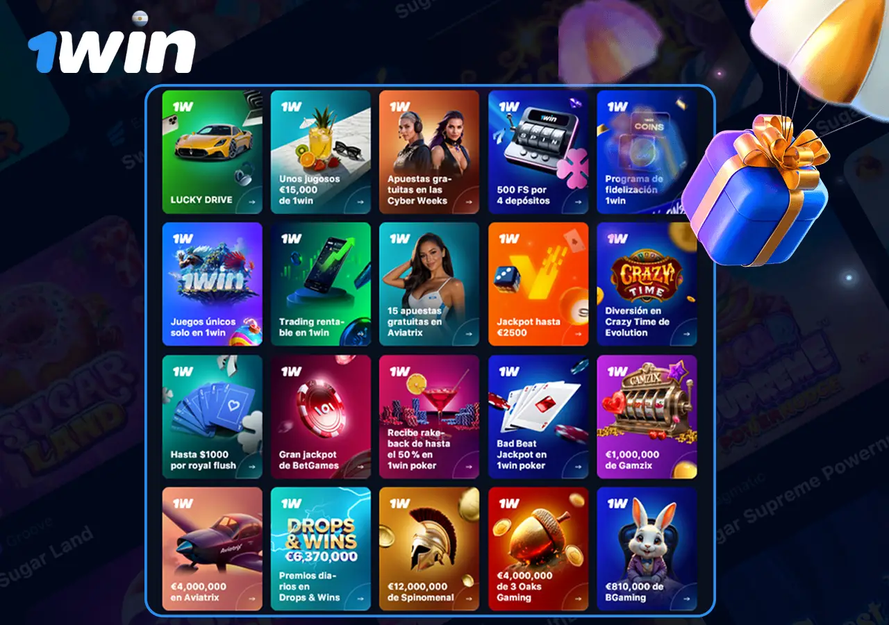 Promociones especiales de temporada de 1Win Argentina relacionadas con los grandes eventos deportivos.