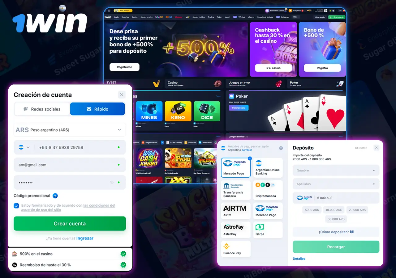 Guía para iniciar en 1Win: crea tu cuenta y realiza tu primera apuesta hoy.